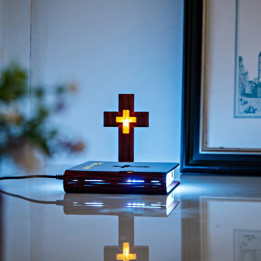 Radiant Faith: LED Cross Lamp with Color Changing Light