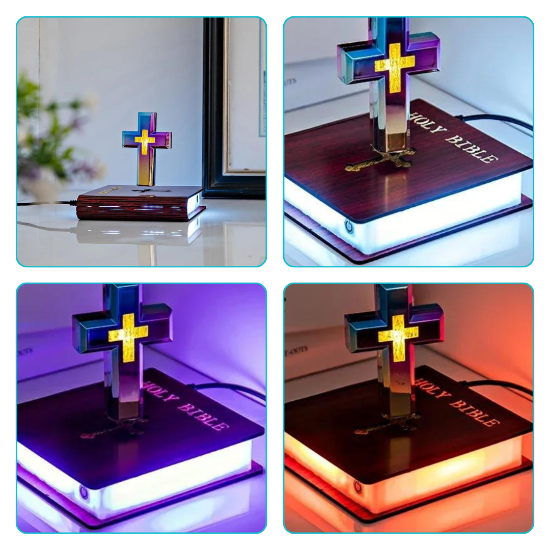 Radiant Faith: LED Cross Lamp with Color Changing Light