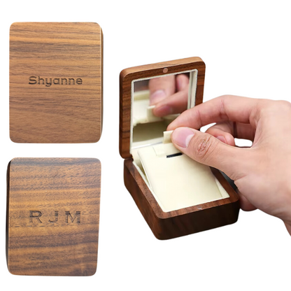 Personalizable Wooden Necklace Box